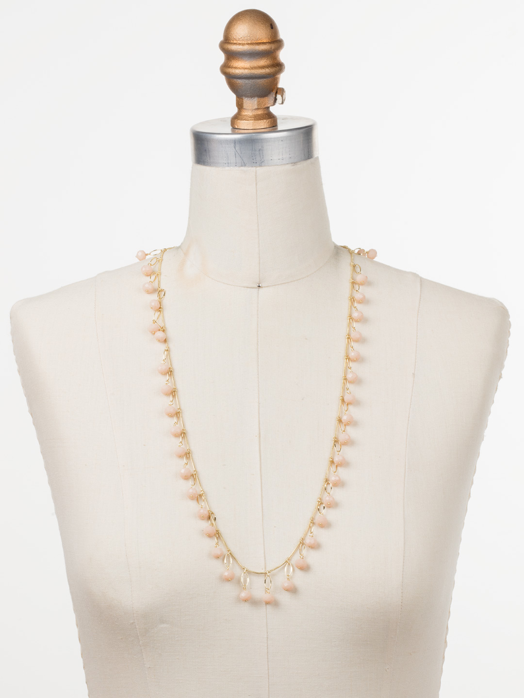 Milana Long Strand Necklace in Bright Goldtone Silky Clouds Sorrelli