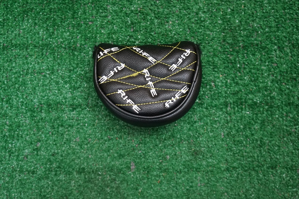 Rife Black Yellow Half Mallet Golf Putter Headcover Head Cover Good eBay
