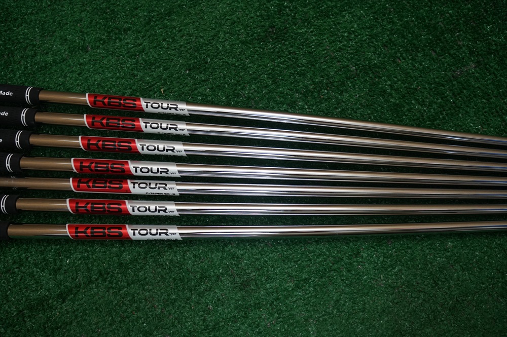 KBS TOUR CTAPER 90 STIFF FLEX STEEL IRON SET SHAFTS PULLS 4PW .370