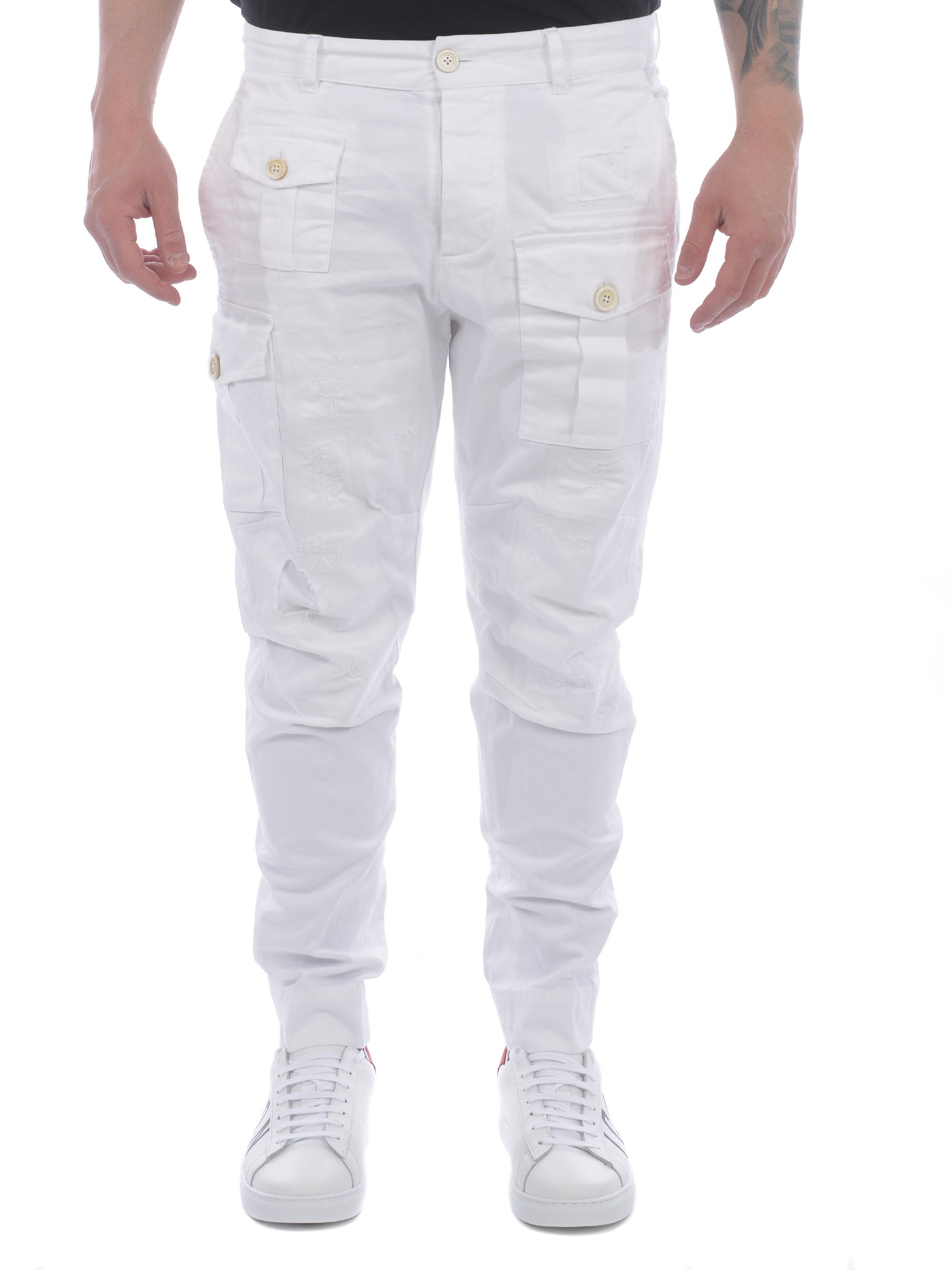 Pantaloni Dsquared2 "Cargo" in cotone stretch DSQUARED