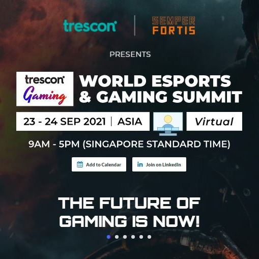 Industry Events WORLD ESPORTS & GAMING SUMMIT ASIA