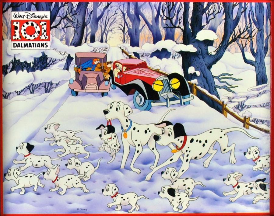 DISNEY 101 DALMATIANS SNOW MOVIE Poster Cubical ART Gifts FREE