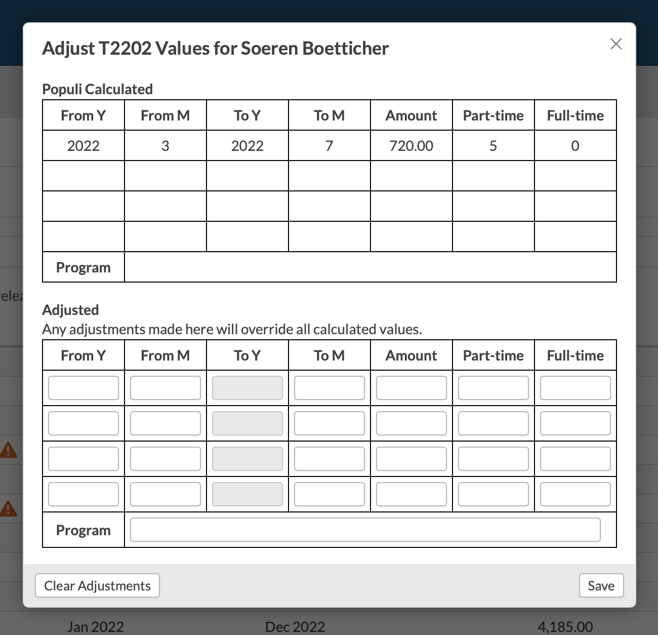 Canadian Tax Forms (T2202, T11A, and T4A) Populi Knowledge Base