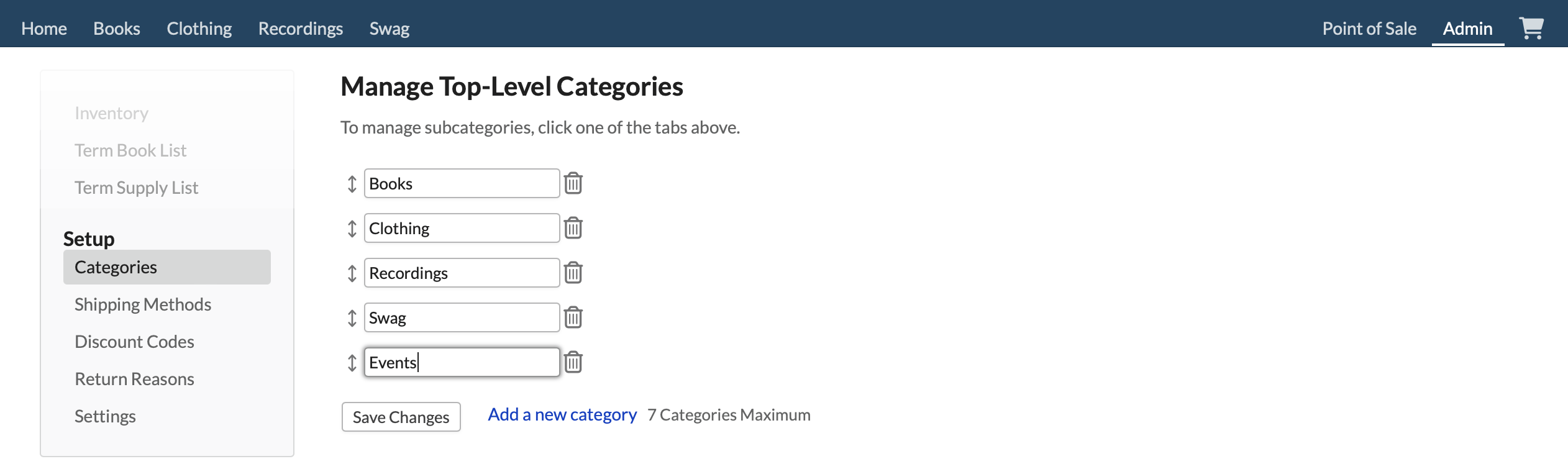 Getting your Bookstore ready for customers Populi Knowledge Base