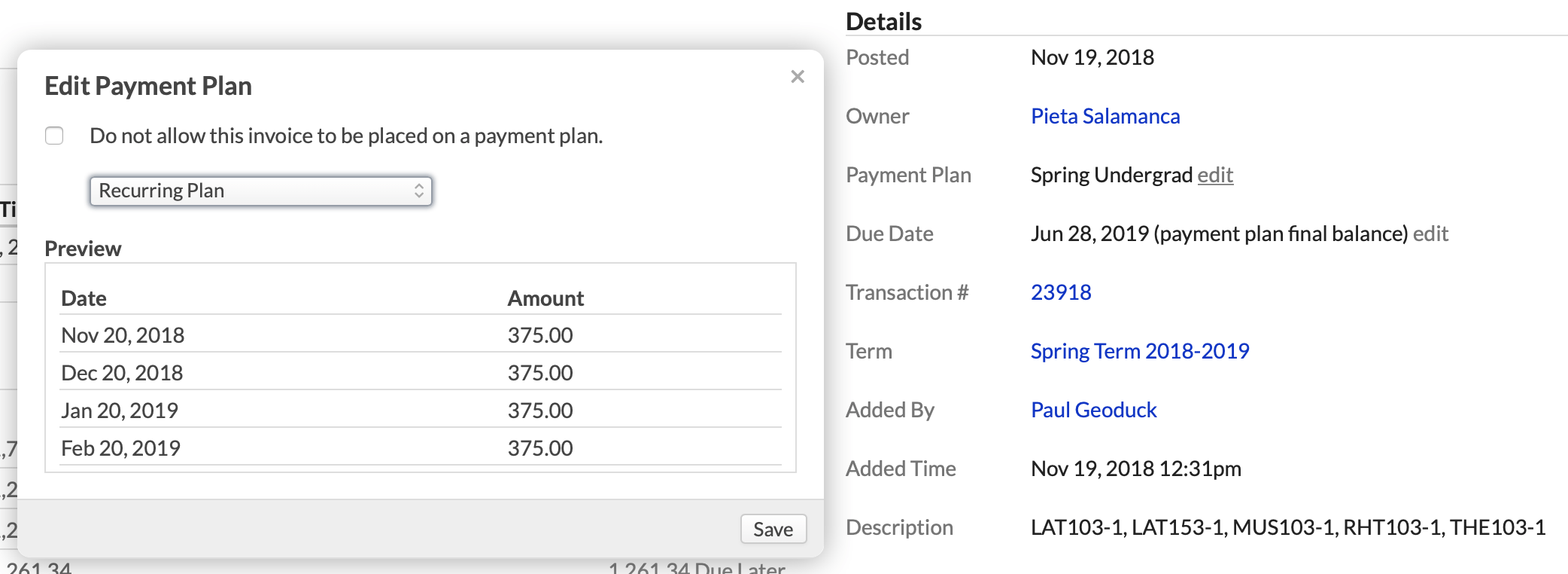 Using payment plans Populi Knowledge Base