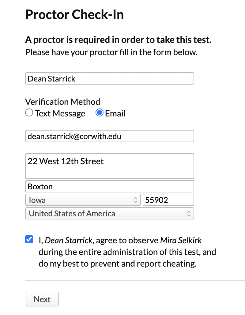 How to require proctoring for online tests Populi Knowledge Base