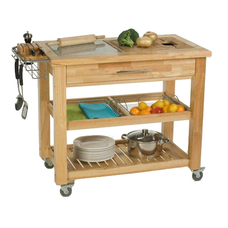 Chris & Chris Rubberwood & Granite Prep Station