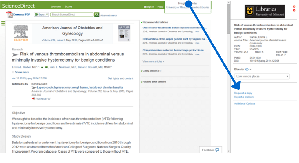 Get Article FindItMU Library Guides at University of Missouri