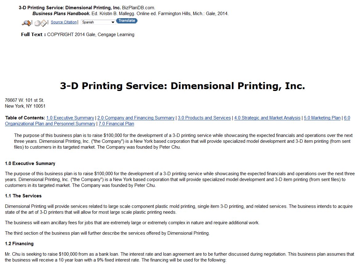 Department Of Printing Buisness Plan 2007 09 Full PDF