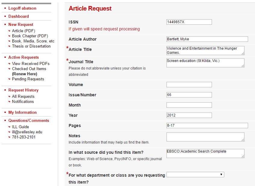 Search Library Databases Interlibrary Loan (ILL) Library Research