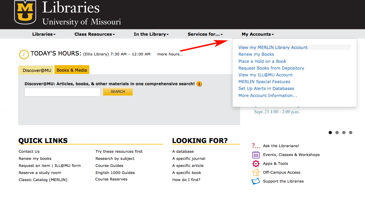 My Library Account Recordings and Tutorials Library Guides at