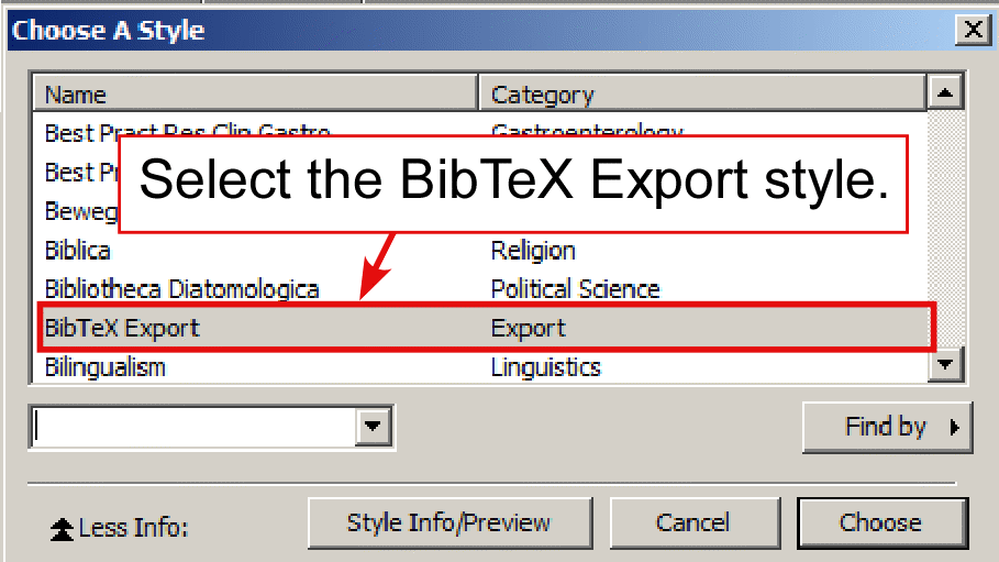 Leveraging Endnote Tools for LaTeX Users BibTeX with