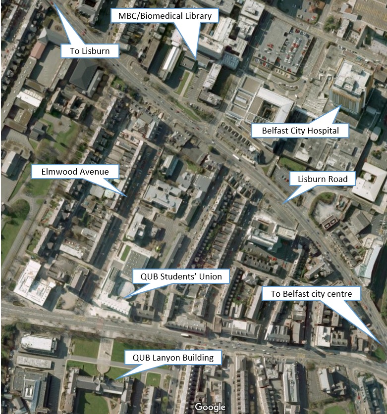 Belfast City Hospital Map
