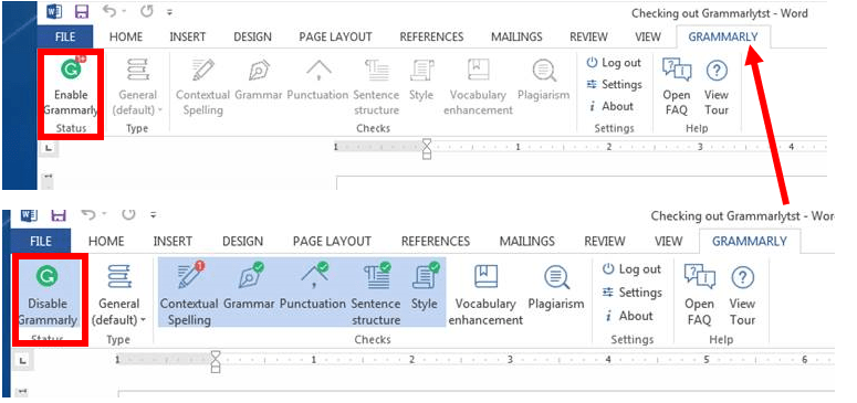 How do I remove the comments in the margins when using Grammarly? Answers