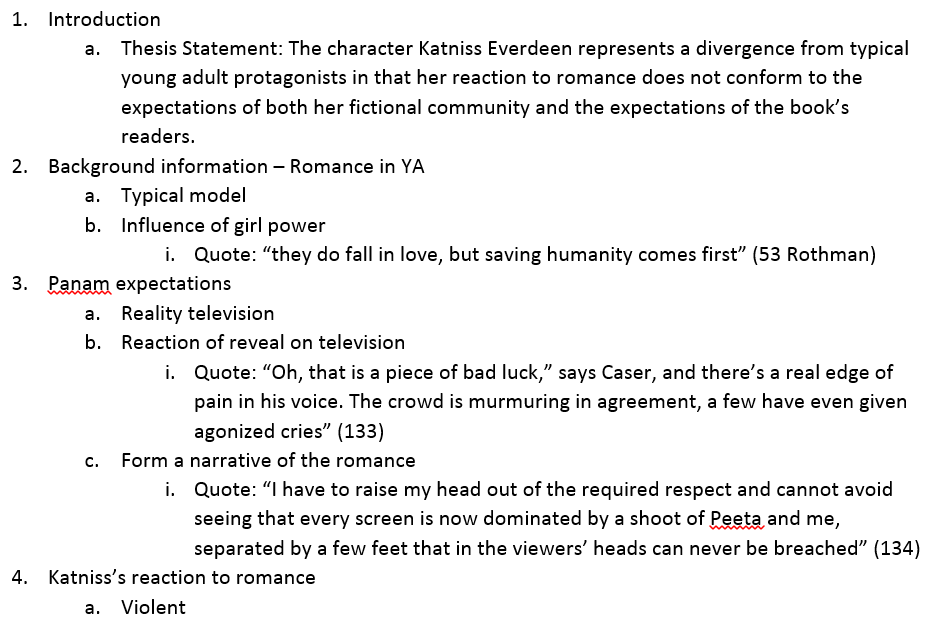 Outline & Thesis Statement English 102 (Roth) LibGuides at Mohave