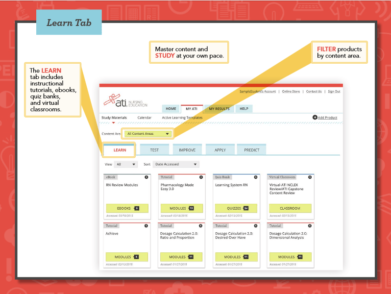 ATI *School of Nursing* Guides at Rasmussen College