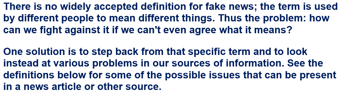 What is fake news? Fake News, Bias, and Perspective How to Sort Fact