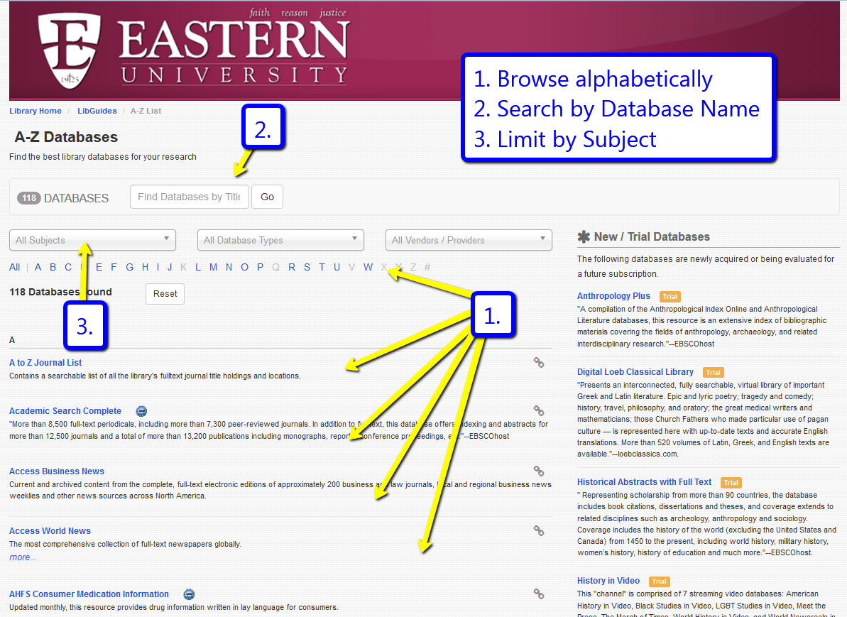 Here's how! How do I access library databases from on or offcampus