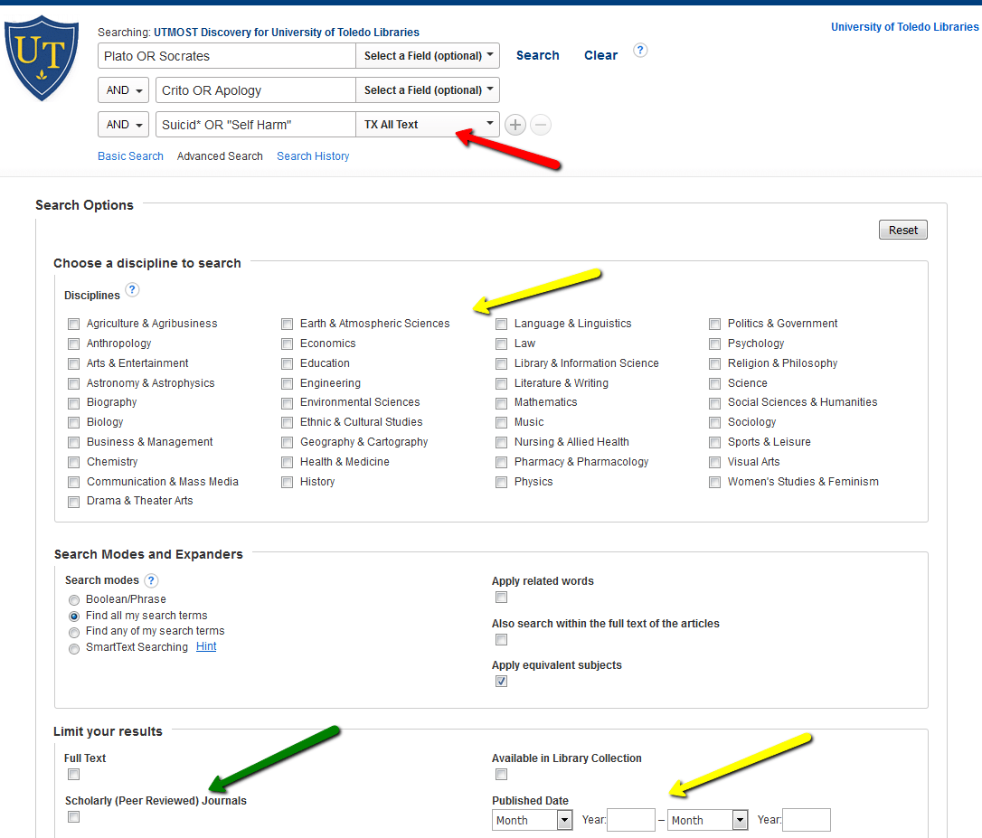 Find Journal Articles HON 1010/1020 Ideas, Innovation