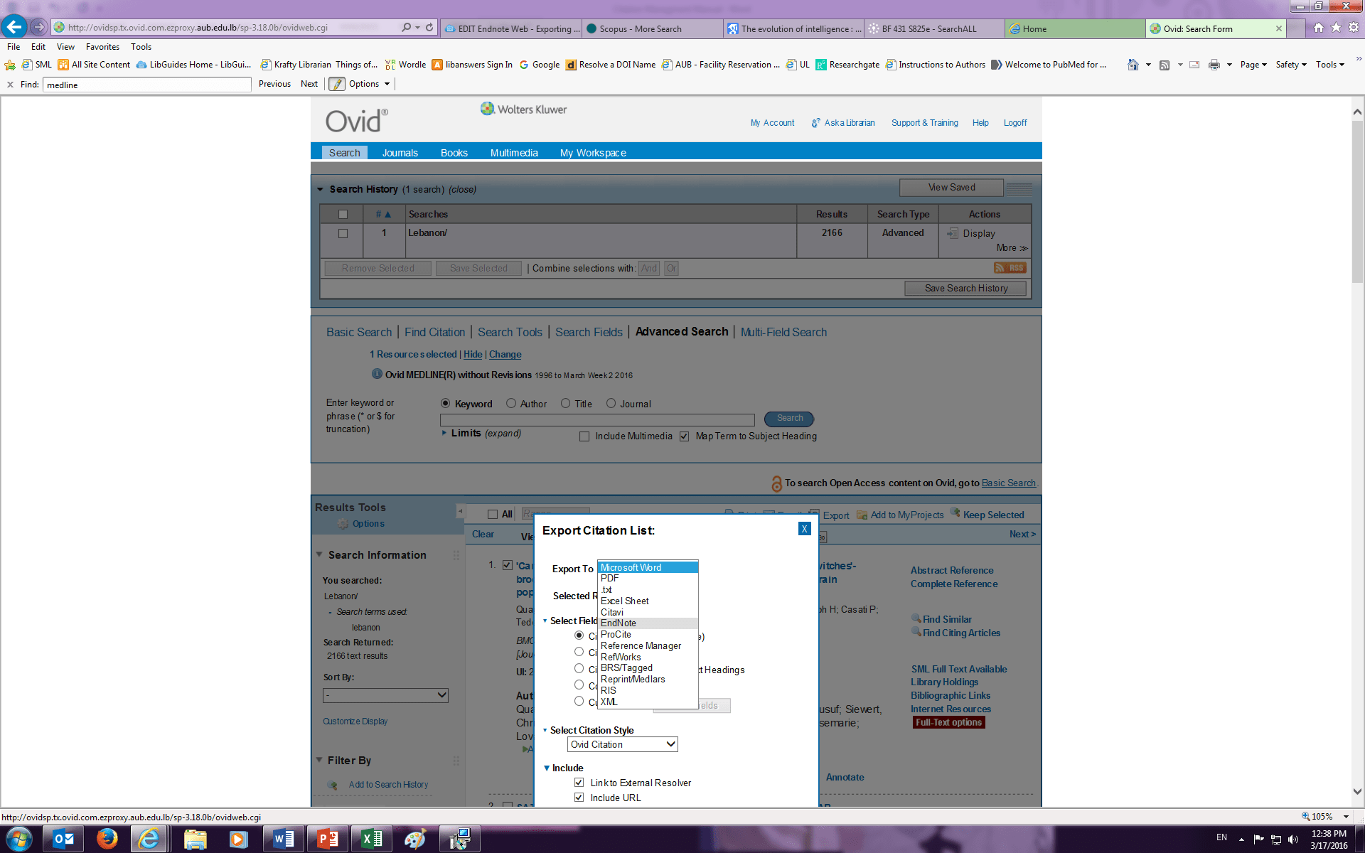 Reference manager 12 medline import filter ascsepig