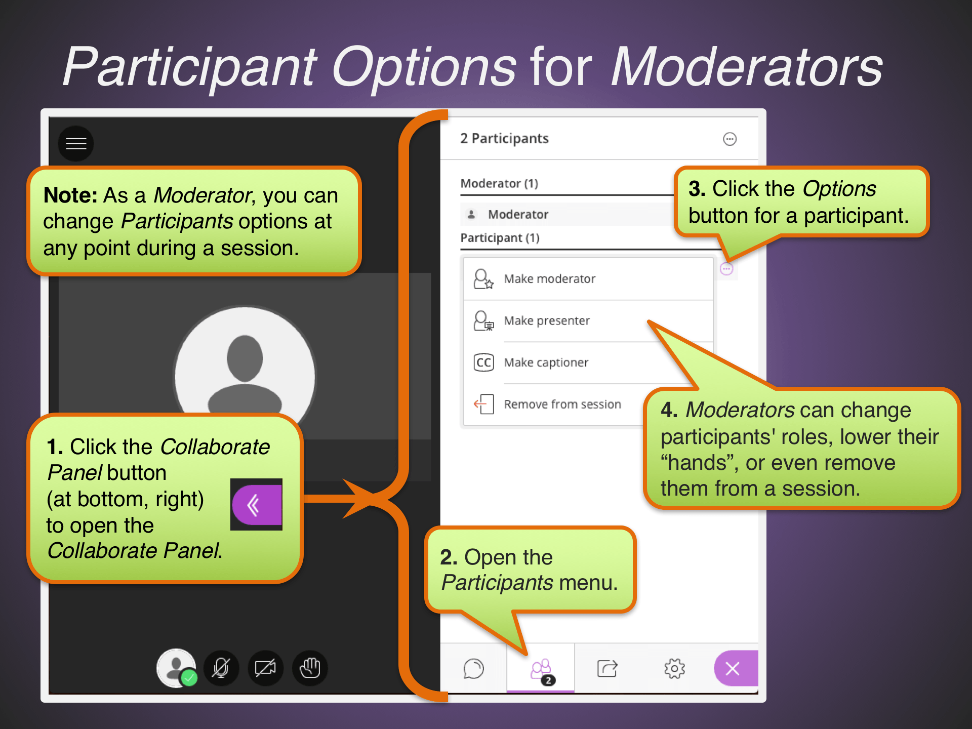 Quick Guides Blackboard Collaborate Ultra Virtual Classrooms