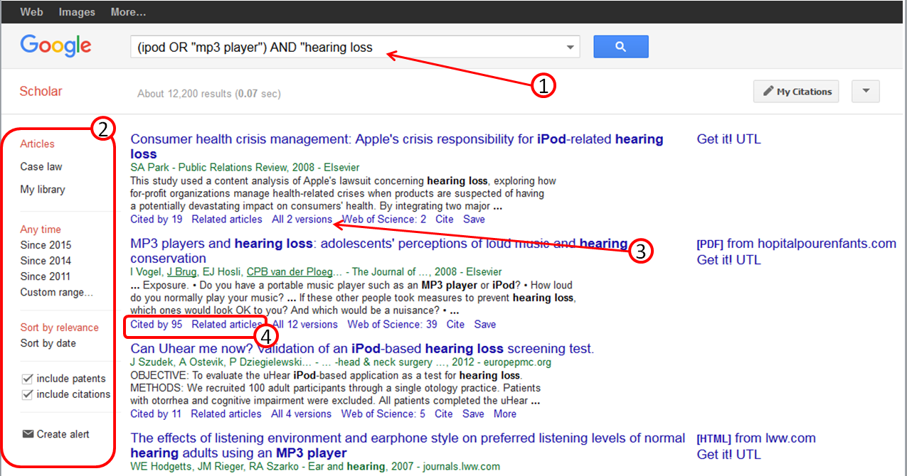 Google Scholar EES1100 Master of Environmental Science Resource Guide