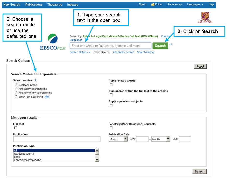 Index to Legal Periodicals and Books Full Text Law Database Guides