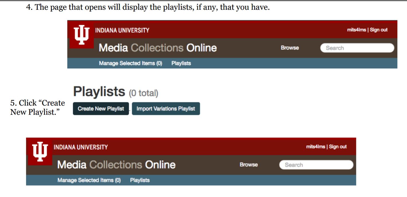 Creating a Playlist From Scratch Media Collections Online HowTo