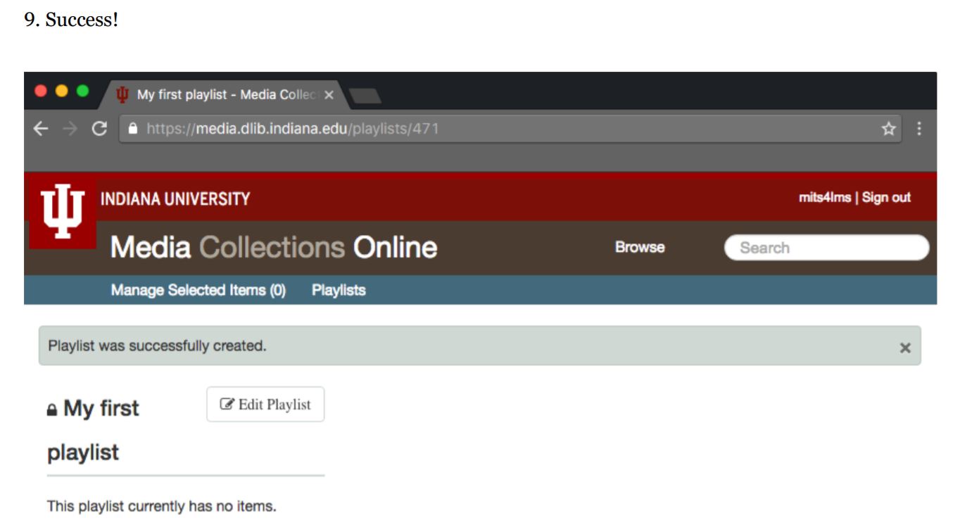 Creating a Playlist From Scratch Media Collections Online HowTo