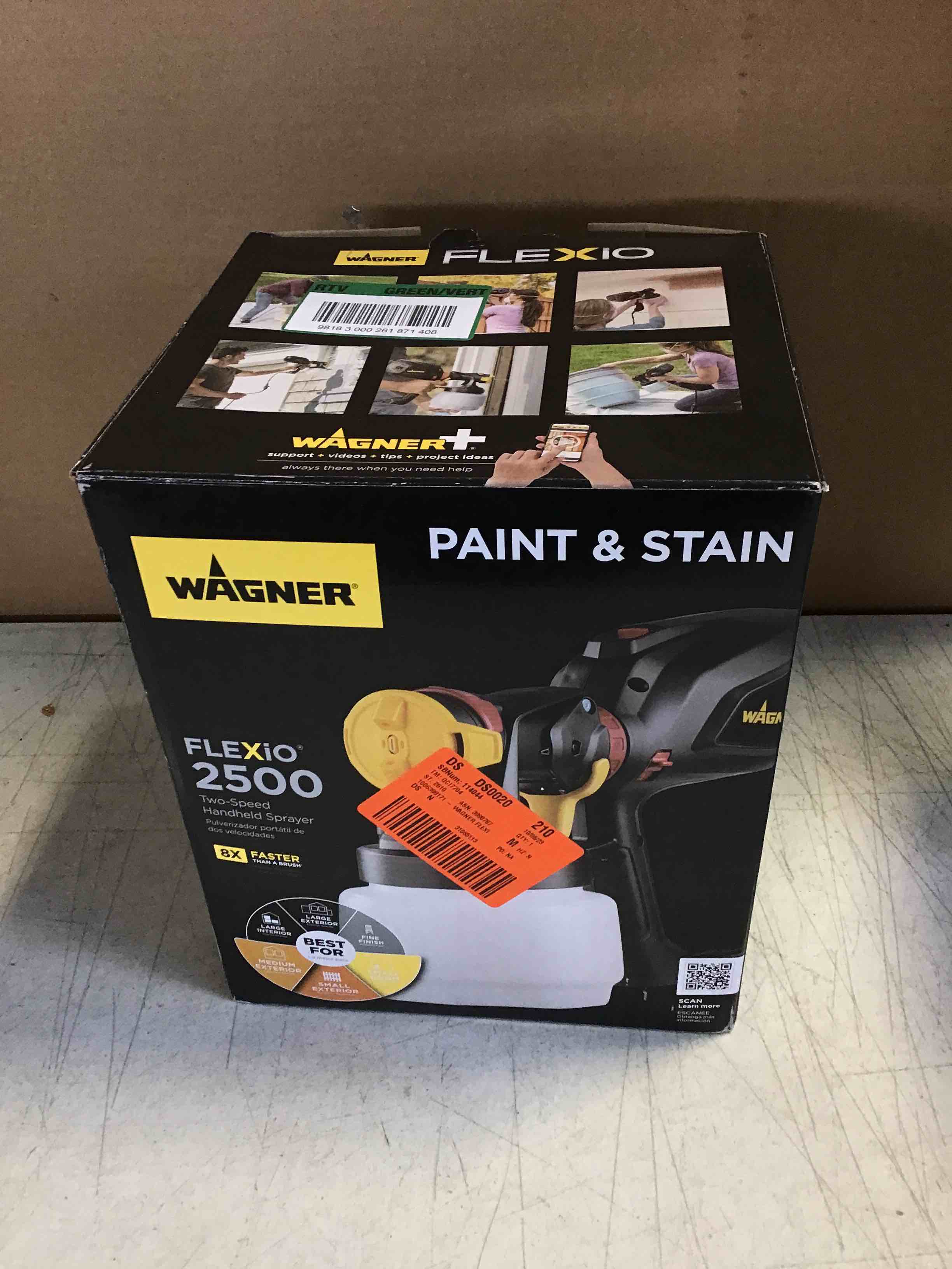 Wagner Flexio 2500 Handheld HVLP Paint Sprayer