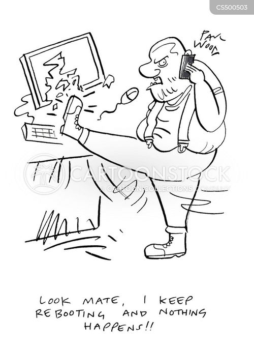 Reboot Cartoons and Comics funny pictures from CartoonStock