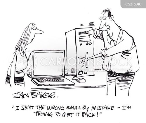 Wrong Email Cartoons and Comics funny pictures from CartoonStock