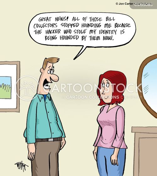 Bill Collectors Cartoons and Comics funny pictures from CartoonStock