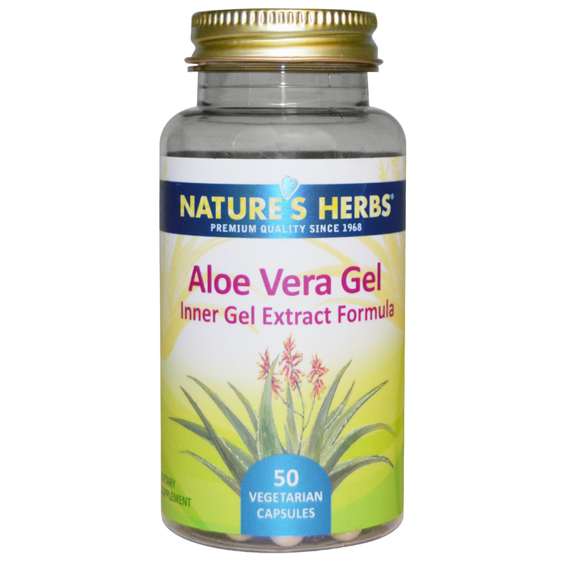 Natures Herbs Aloe Vera Gel 50 Vegetarian Capsules 41954705450 eBay