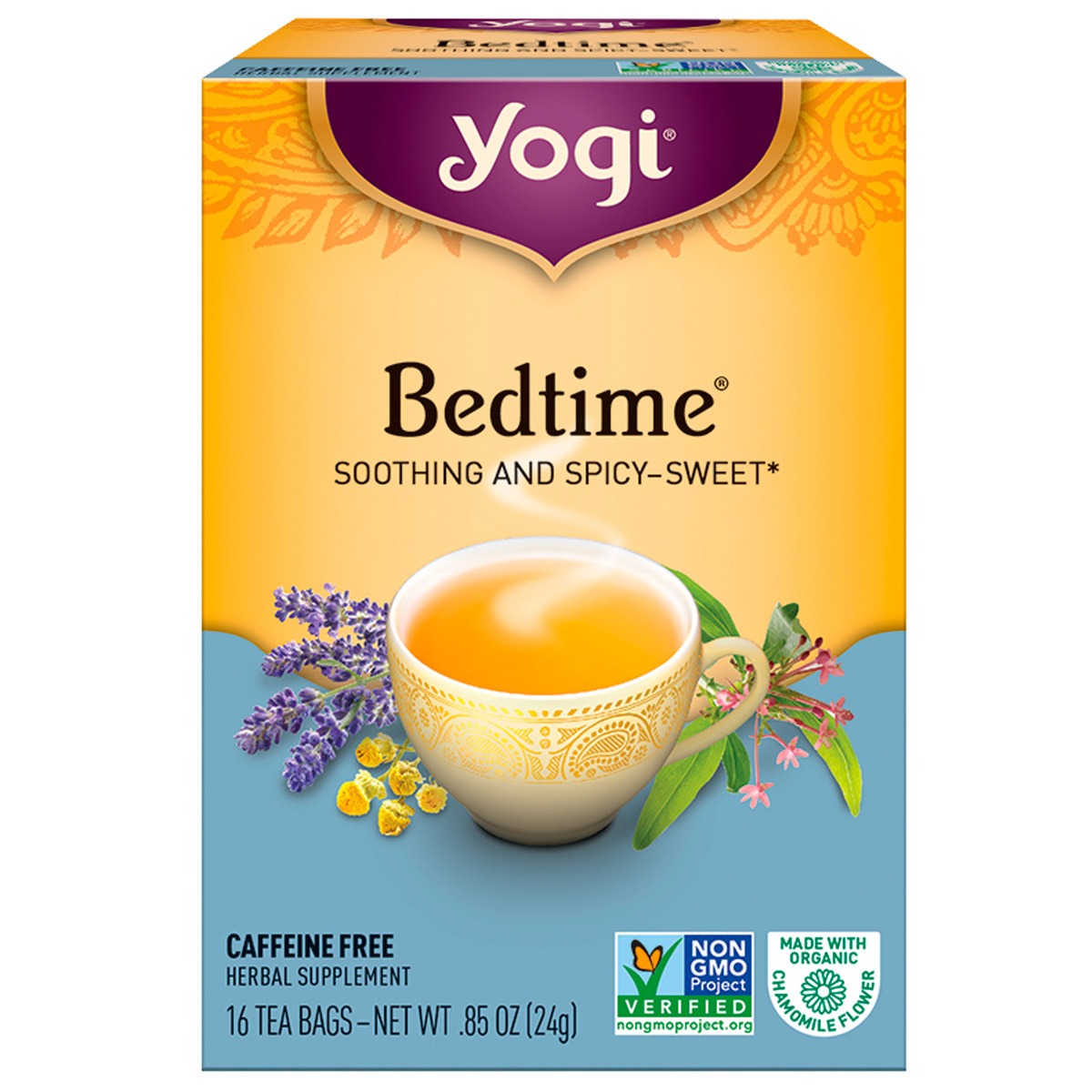 Yogi Tea Bedtime Sleep Aid 100 Natural Herbal Supplement Tea 16 Tea