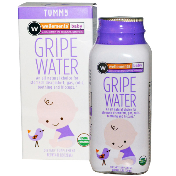 Wellements Organic Gripe Water For Colic Dietary Supplement 4 Fl. Oz