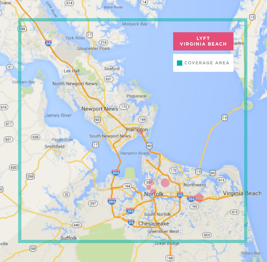 Map Of Virginia Beach And Norfolk United States Map