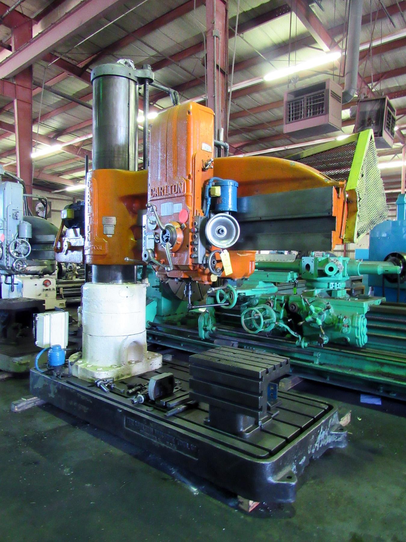 USED, 6′ 19″ CARLTON RADIAL ARM DRILL Harris Machine Tools