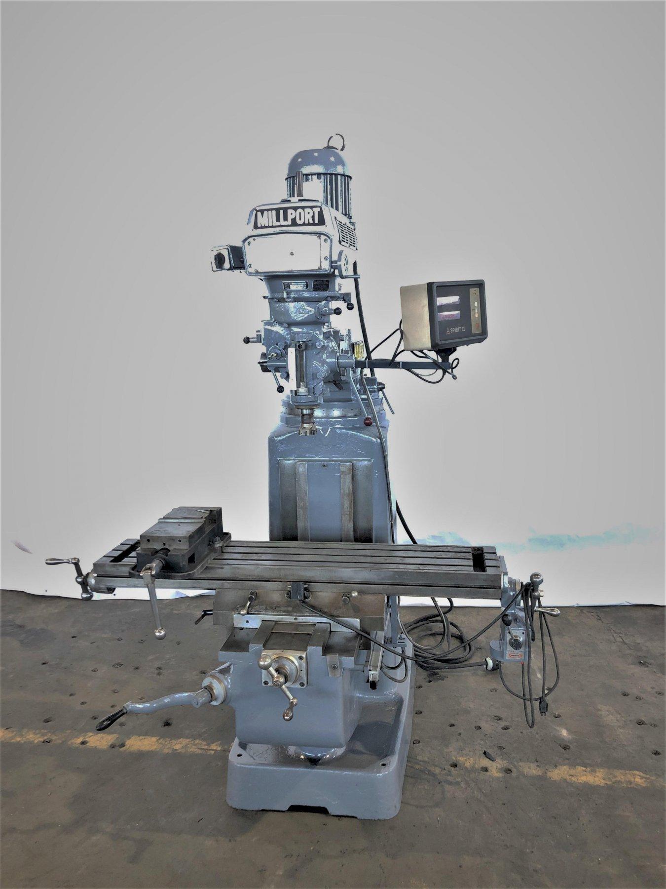 3 HP Millport Model 3VKI Vertical Mill G2000 Inc.