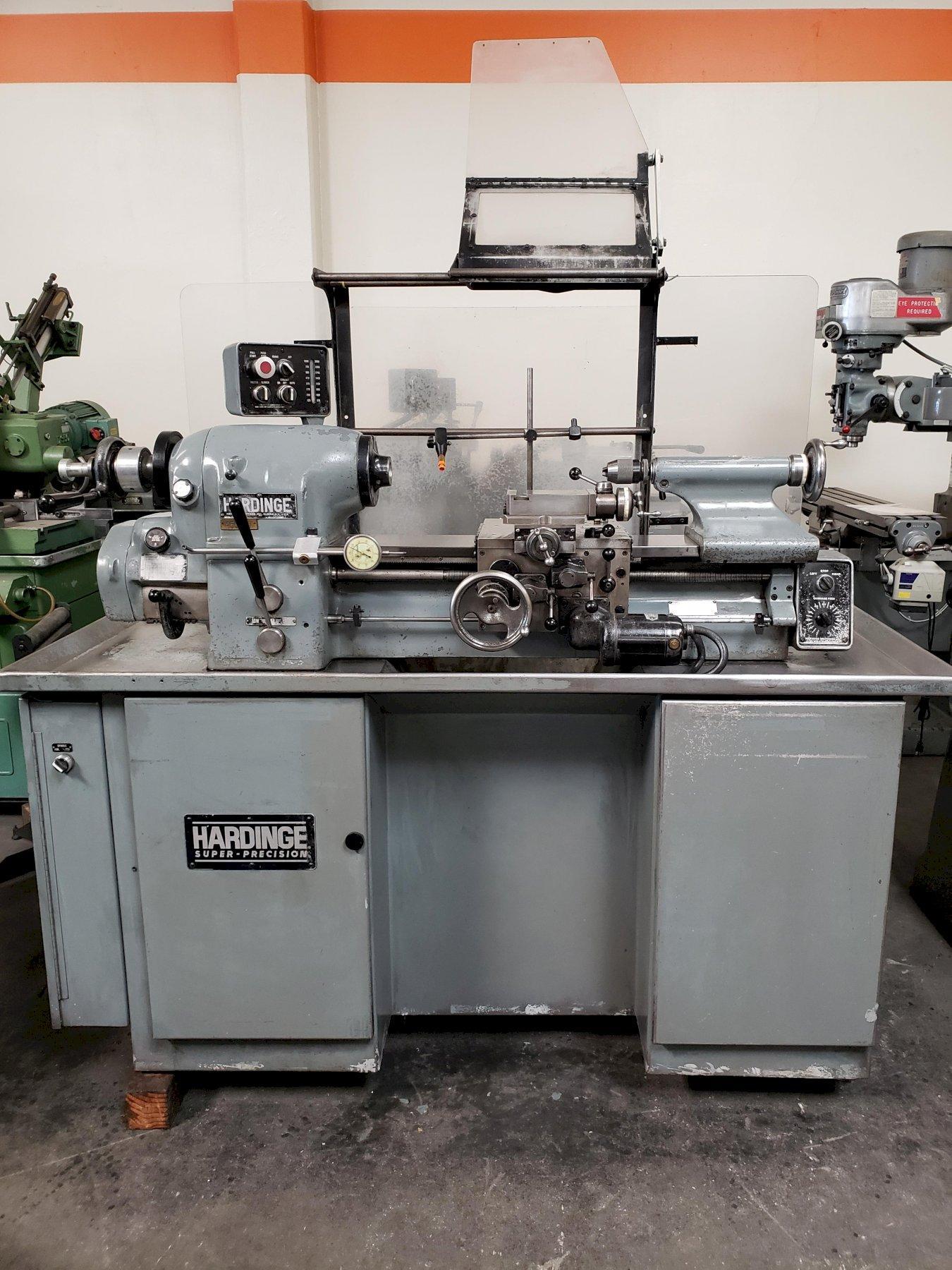 Hardinge HLVH High Speed Tool Room Lathe with Tool Post, Tailstock