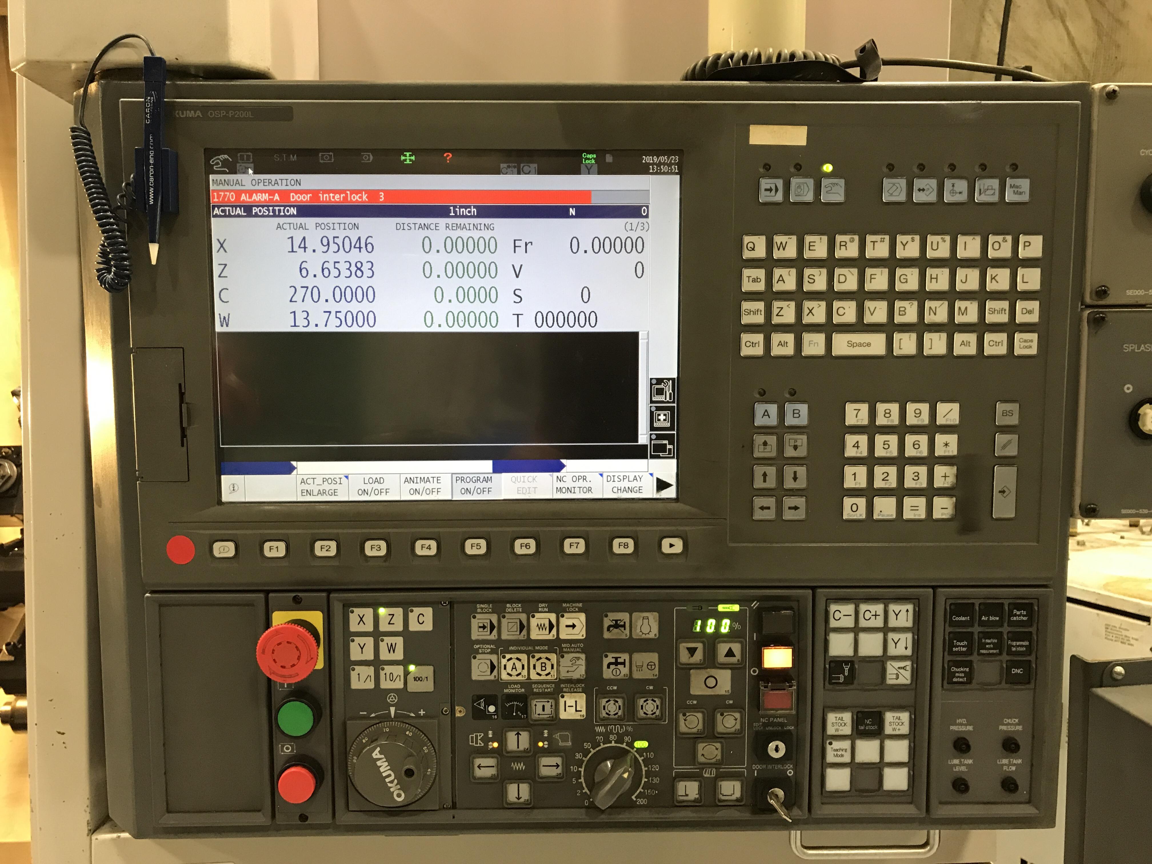 OKUMA LB3000EXMYC 2008 CNC Horizontal Lathe Tramar Industries