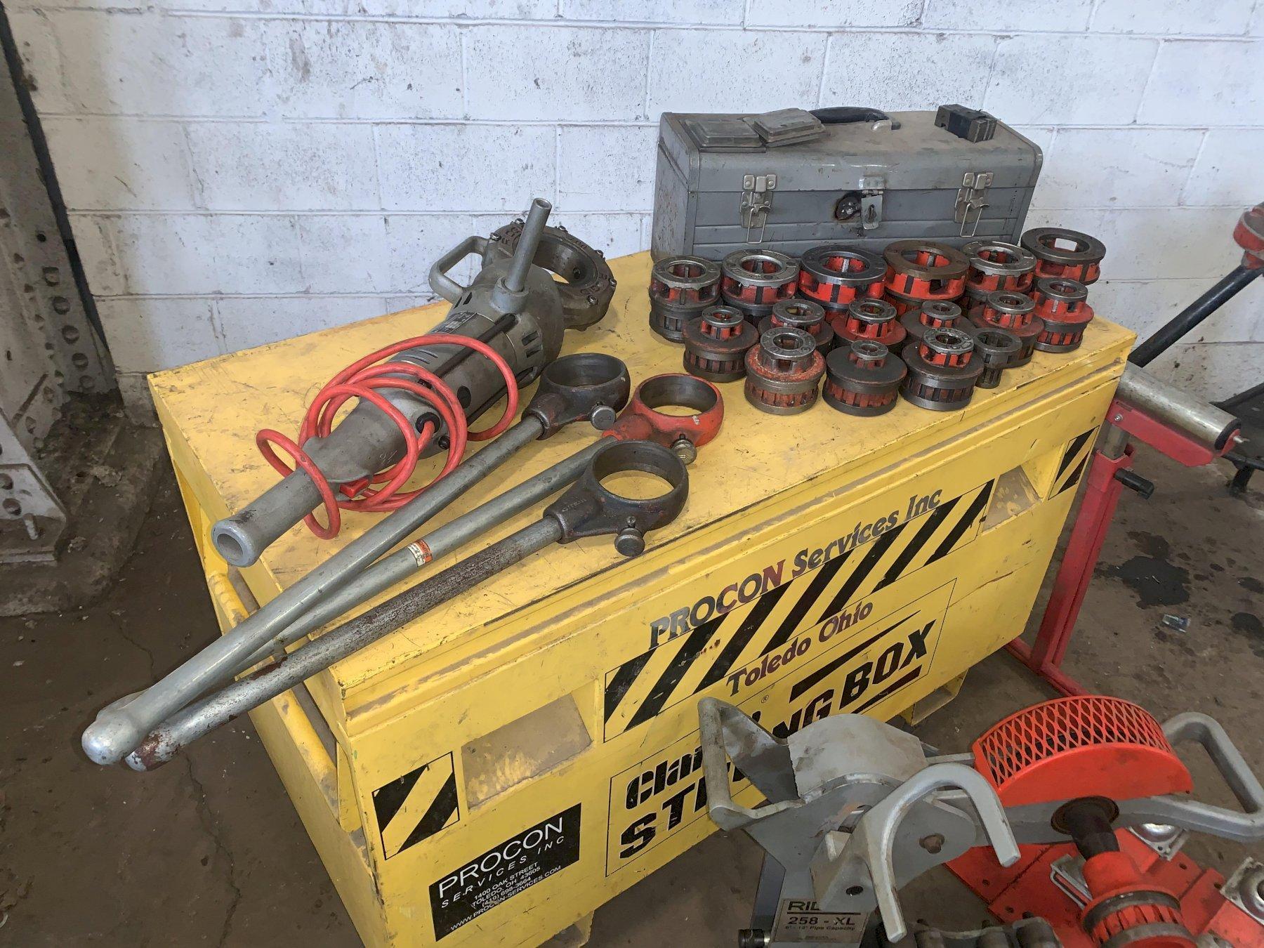 RIGID PORTABLE PIPE THREADER STOCK 12375