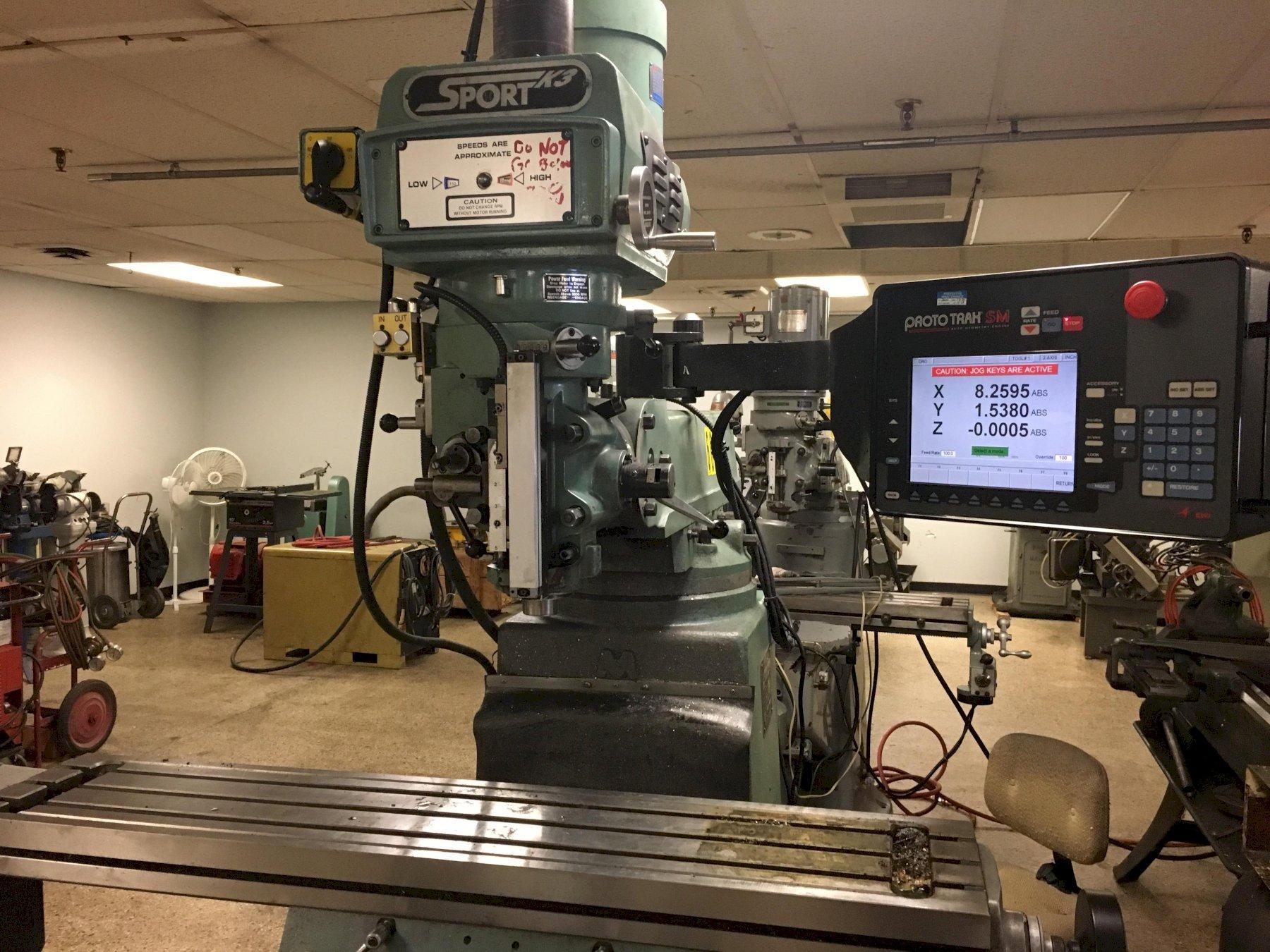 Proto Trak Sport K3 2axis CNC Milling Machine with Proto Trak SM