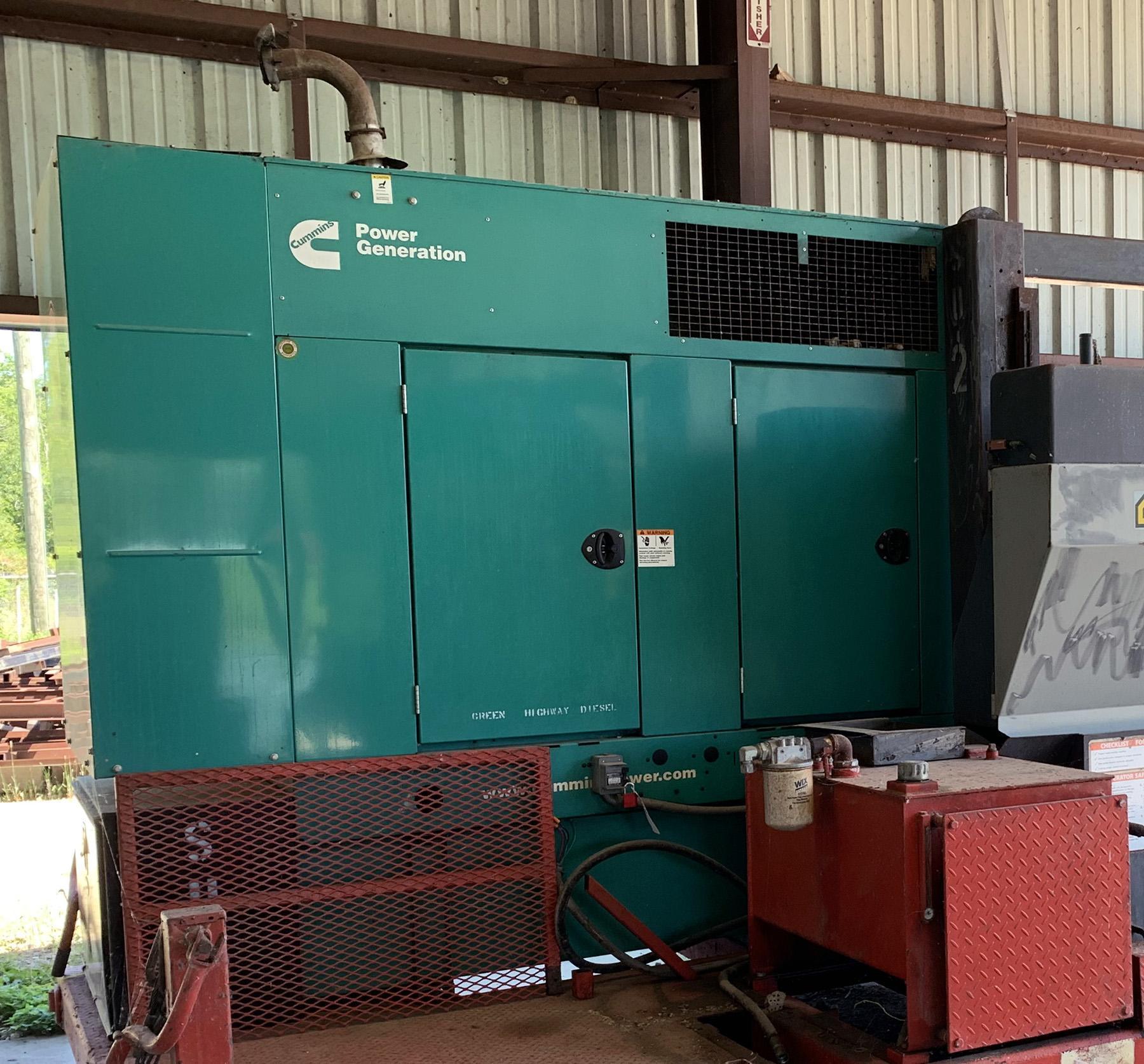 USED, CUMMINS 35 KW DIESEL POWERED GENERATOR SYSTEM Harris Machine Tools