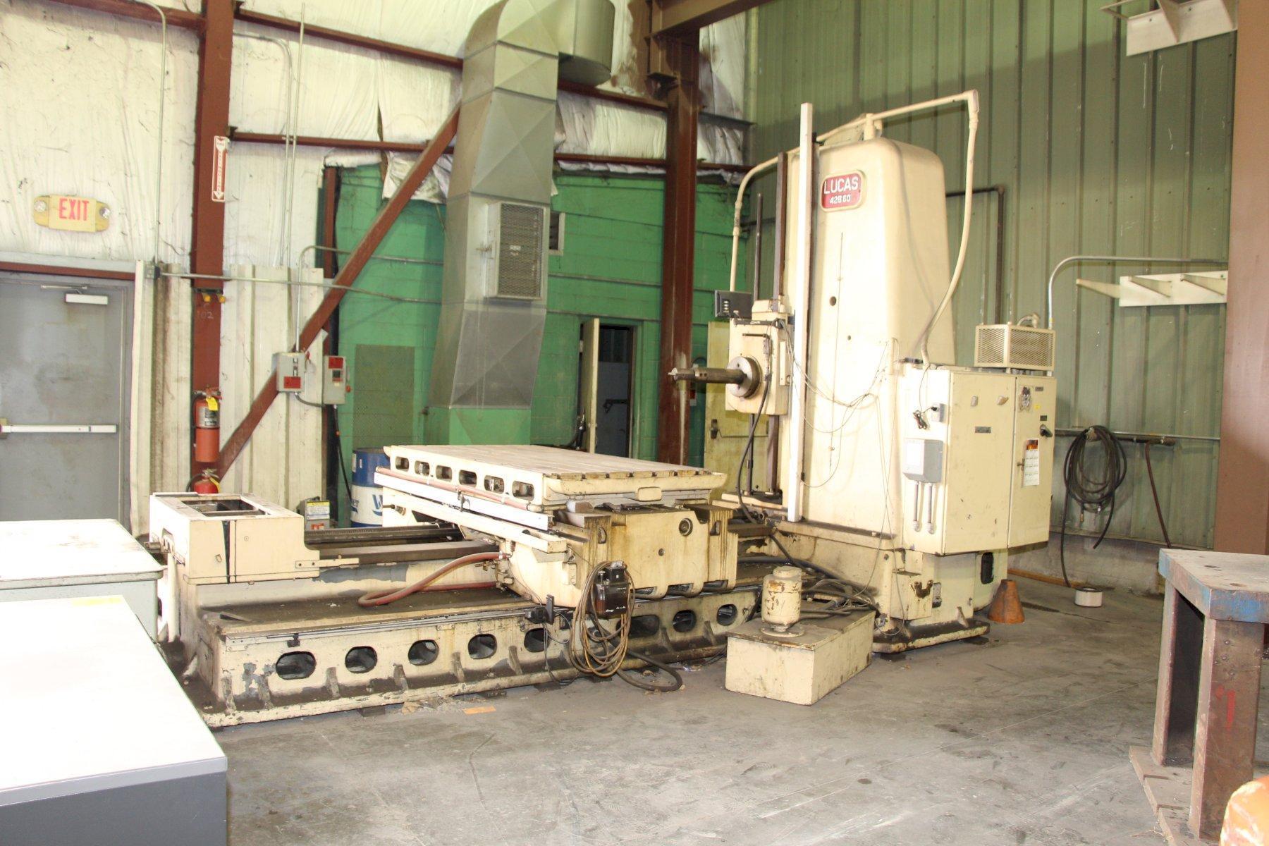4″ Lucas Model 42B60 Horizontal Table Type Boring Mill G2000 Inc.