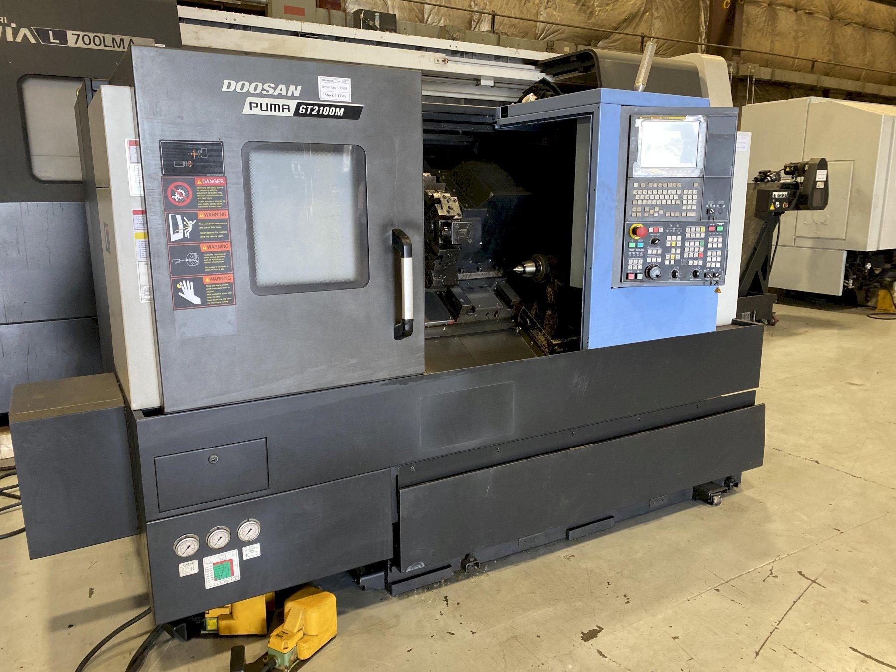 Doosan Puma GT2100M horizontal CNC lathe 2016 Tramar Industries