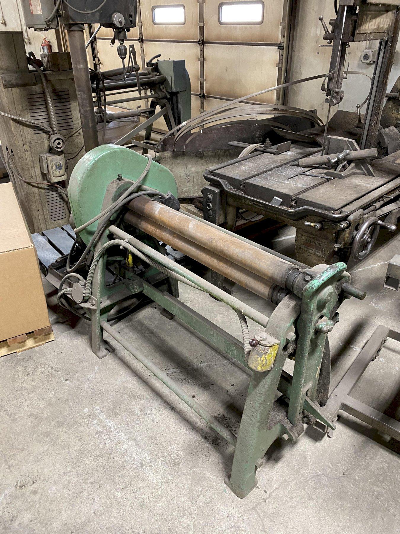 36″ X 16 GAUGE BLOWN MODEL B300 SHEET METAL ROLL. STOCK 1263920 G