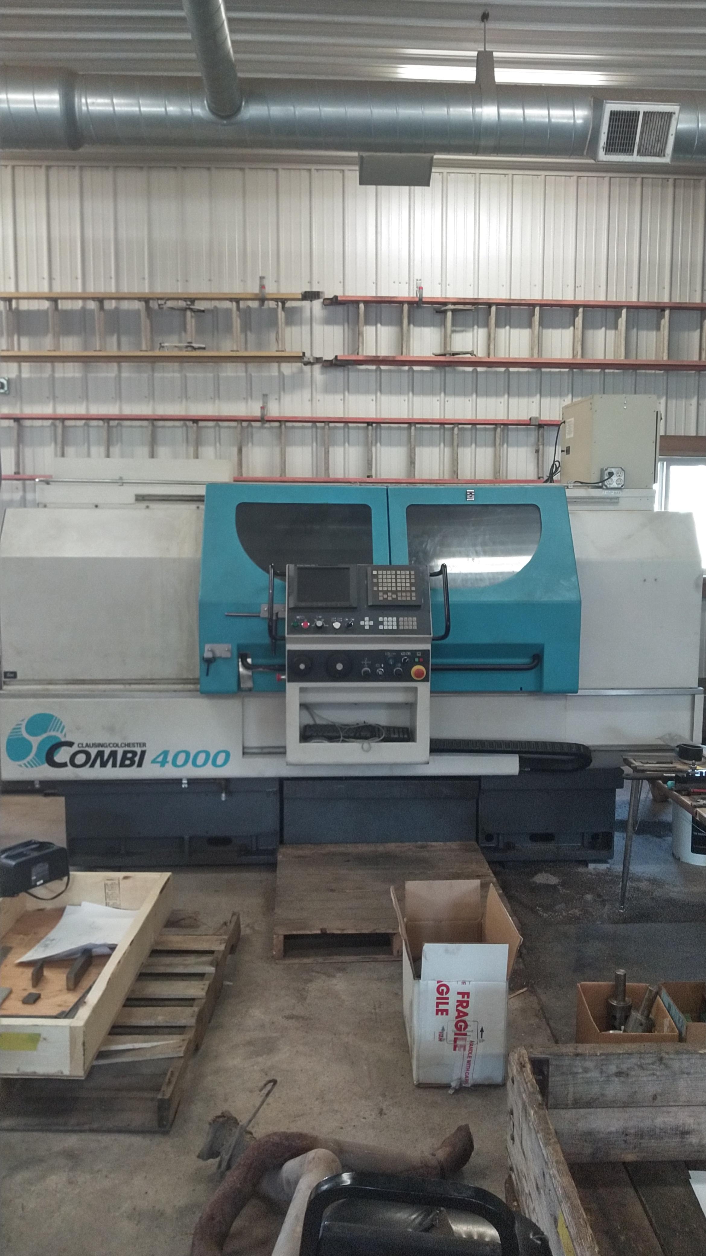 Clausing Colchester CNC Lathe Year 2000 Combi 4000 Machine Tool