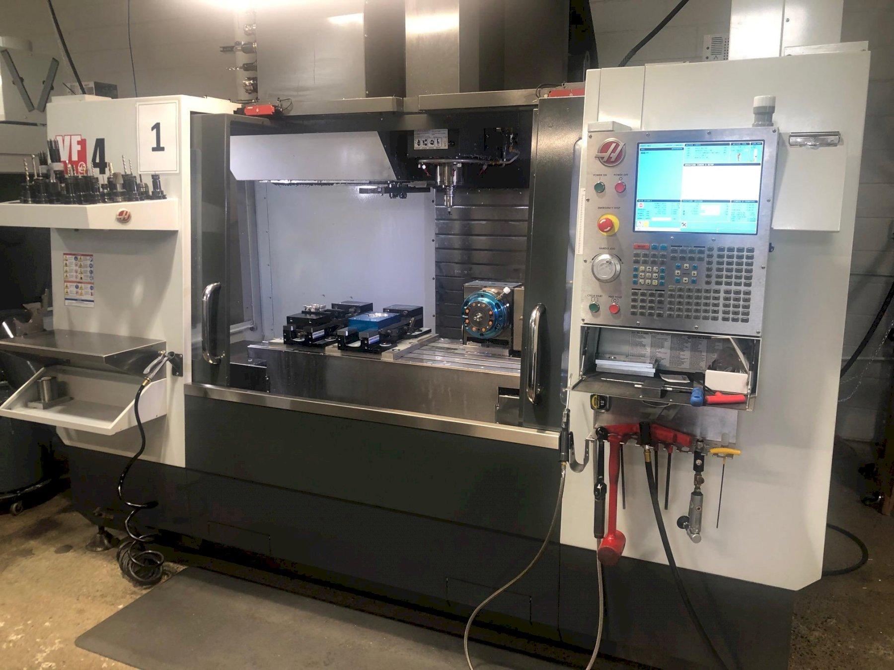 Haas VF4 w/4th Axis Vertical Machining Center Tramar Industries