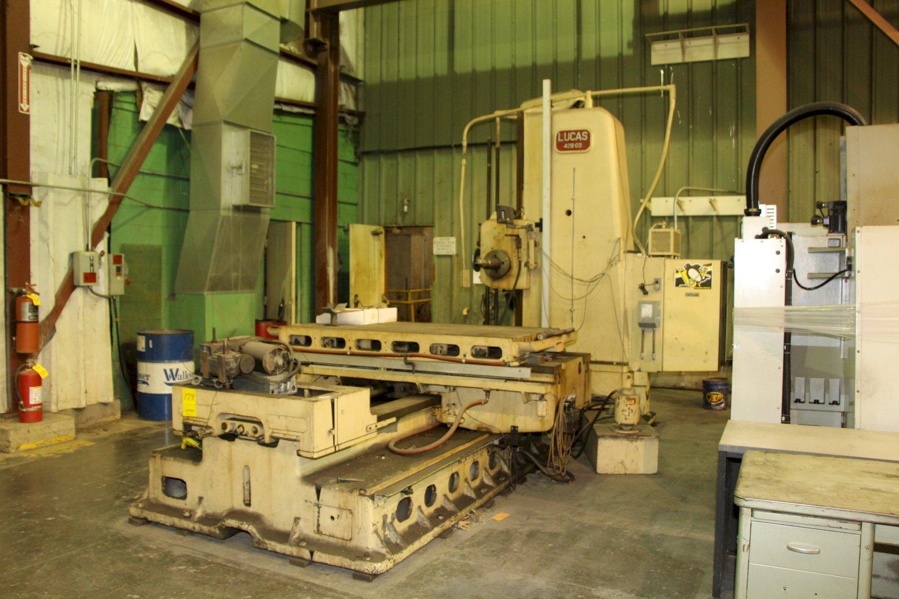 4″ Lucas Model 42B60 Horizontal Table Type Boring Mill G2000 Inc.